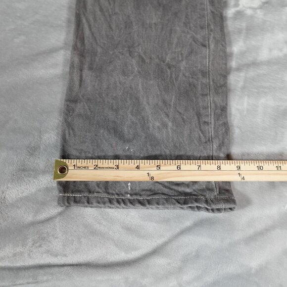 Levis 501XX Straight Fit Jeans Mens 38x32 (Fits 36x30) Gray Bleach Spots READ! - Picture 14 of 15